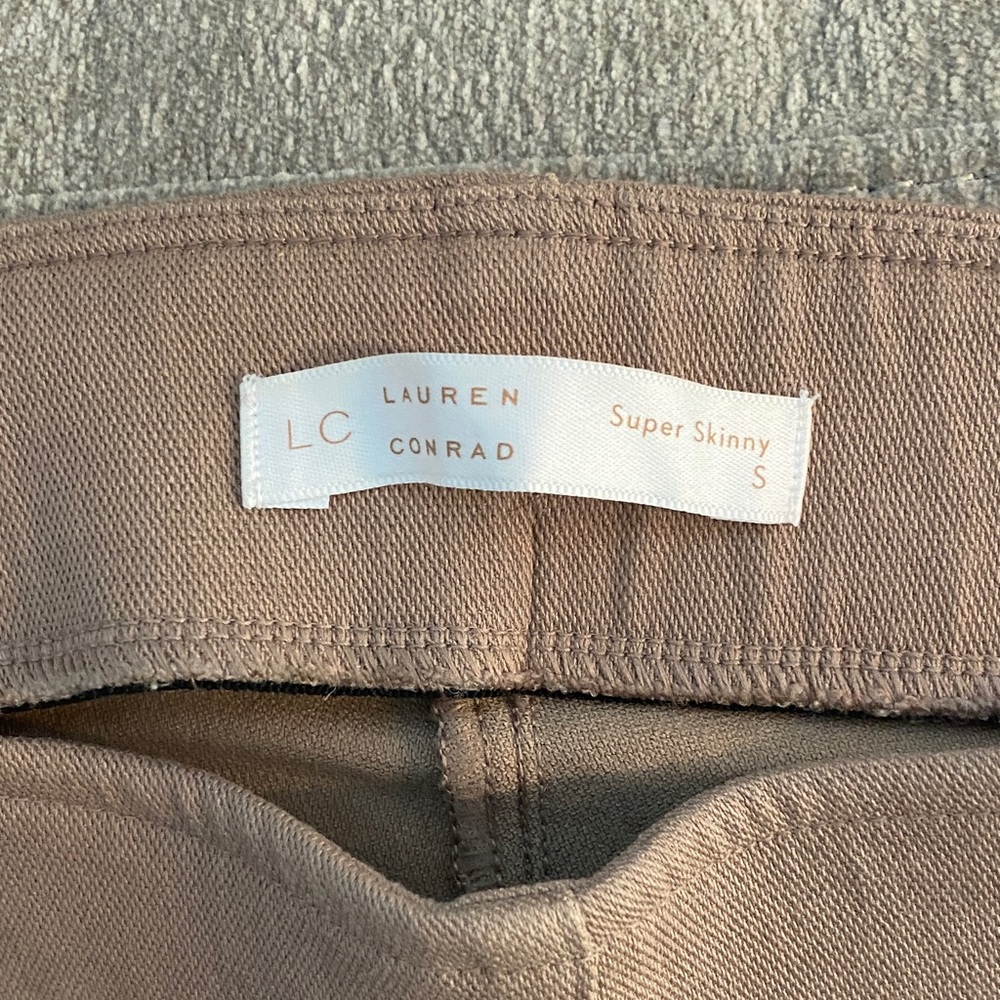 LC Lauren Conrad Taupe Super Skinny Leggings Pants - Picture 3 of 3